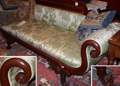 Lot 523 - Classical Mahogany Settee