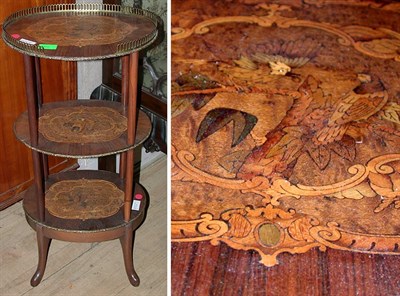 Lot 411 - Napoleon III Style Faux Rosewood Three-Tier...