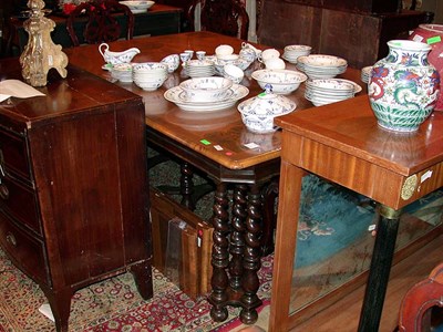 Lot 210 - William and Mary Style Walnut Dining Table...