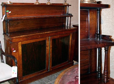 Lot 398 - Regency Rosewood Chiffonier