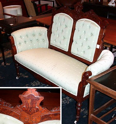 Lot 167 - Victorian Mahogany Settee