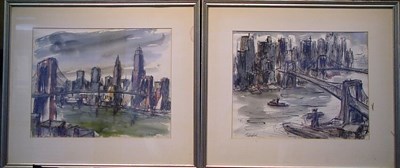 Lot 11 - Burdick American, 20th century LOWER MANHATTAN...