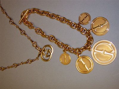 Lot 787 - Gucci Necklaces and Chain Belt