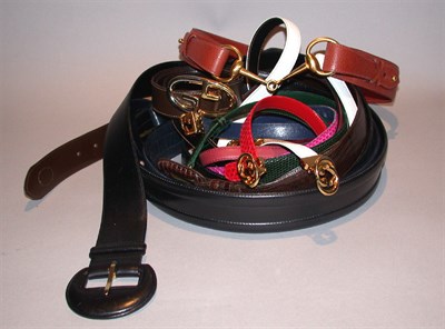 Lot 707 - Group of Twelve Gucci Belts