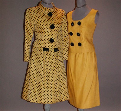 Lot 569 - Norman Norell Afternoon Polka Dot Ensemble and Afternoon Suit