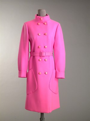 Lot 574 - Norman Norell Peppermint Day Coat