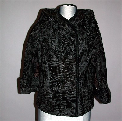 Lot 918 - Black Broadtail Evening Jacket