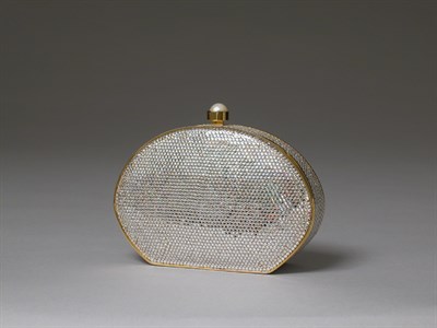 Lot 818 - Judith Leiber Crystal Minaudiere
