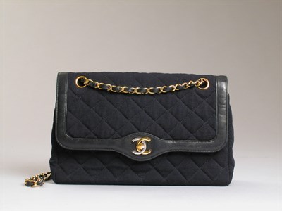 Lot 832 - Classic Chanel Black Handbag