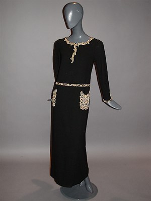 Lot 682 - Karl Lagerfeld for Chanel Couture Black Evening Gown
