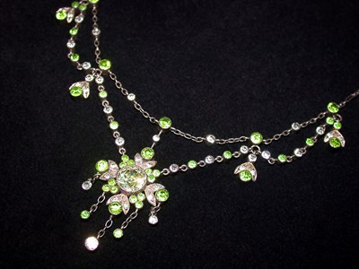 Lot 726 - Edwardian Style Swag Necklace Circa 1915 Set...