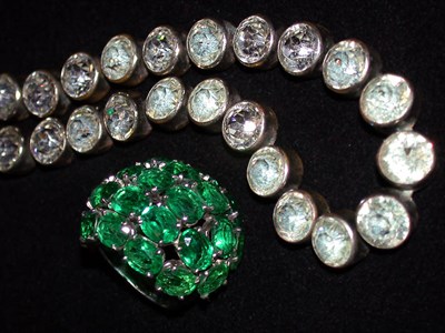 Lot 729 - Riviere Necklace and Ring