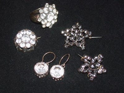Lot 725 - Group of Antique Paste Jewelry