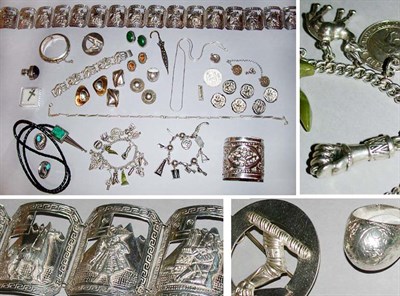 Lot 146 - Group of Mexican and Native American Jewelry