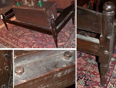 Lot 183 - American Stained Pine Bed 19th Century The...