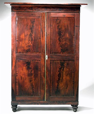 Lot 109 - Federal Mahogany Wardrobe New York, circa 1820...