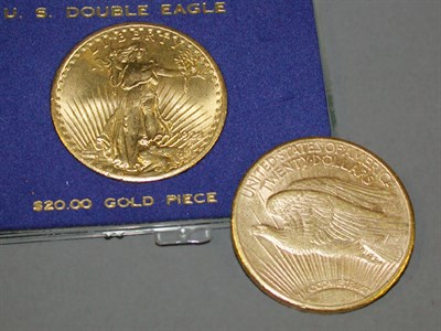 Lot 16 - Two US $20 Saint-Gaudens Gold Coins