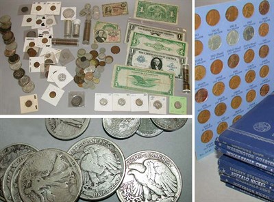 Lot 11 - Group of Assorted US Coins and Banknotes
