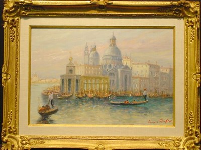 Lot 57 - Luciano Rampaso Italian, b.1936 SALUTE Signed...