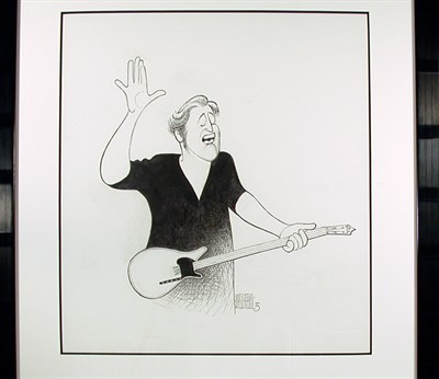 Lot 203 - Al Hirschfeld BRUCE SPRINGSTEEN India ink over...
