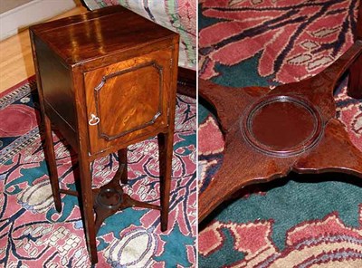 Lot 412 - George III Mahogany Bedside Cabinet