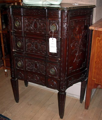 Lot 395 - Neoclassical Style Marble Top Mahogany Chest...