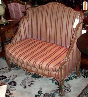 Lot 444 - Louis XV Style Upholstered Fruitwood Marquise