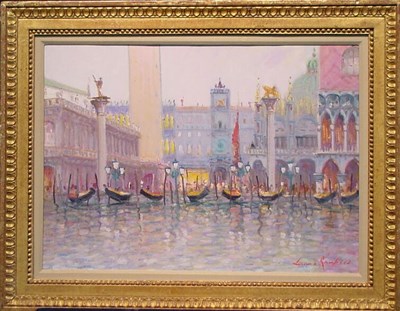 Lot 62 - Luciano Rampaso Italian, b.1936 VENICE Signed...