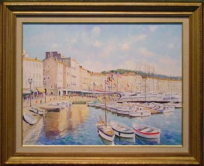 Lot 45 - Yetuart Kaprielian b.1959 PORT DE SAINT TROPEZ...