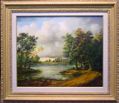 Lot 16 - Denis Canut French, b.1953 PAYSAGE DE SOLOGNE...