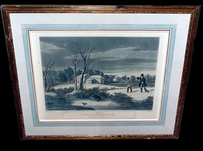 Lot 81 - After Turner SNIPE SHOOTING Hand-colored...