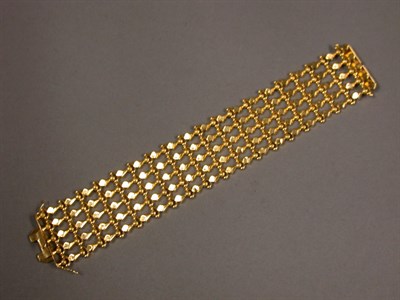 Lot 166 - Wide Gold Bracelet