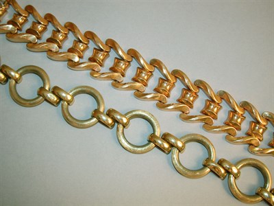 Lot 114 - Two Gold Bracelets