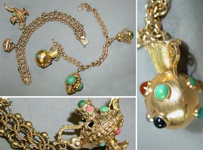 Lot 159 - Two Charm Bracelets