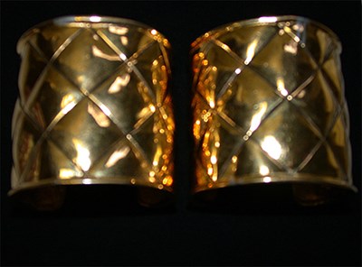 Lot 775 - Pair of Classic Chanel Cuffs