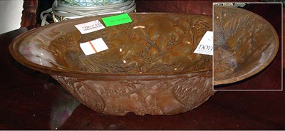 Lot 501 - Lalique Type Frosted Glass Bowl