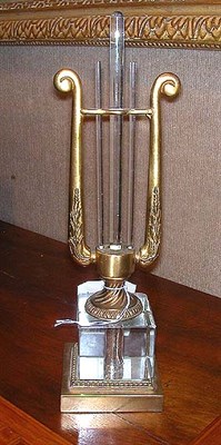 Lot 402 - Bronze and Glass Desk Ornament