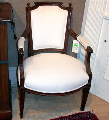 Lot 289 - Louis XVI Upholstered Beechwood Fauteuil