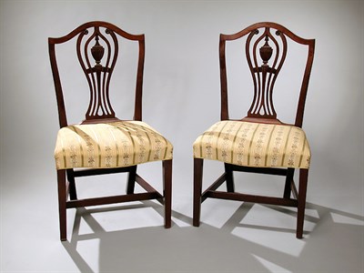 Lot 142 - Pair of Federal Mahogany Side Chairs...