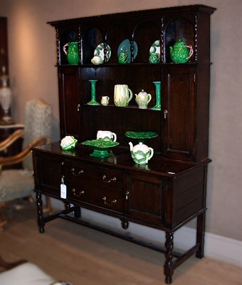 Lot 295 - Provincial Georgian Style Oak Welsh Dresser