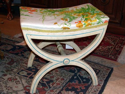 Lot 306 - Neoclassical Style Painted Stool