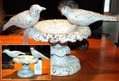 Lot 534 - Pair of Small Cast Iron Bird Baths