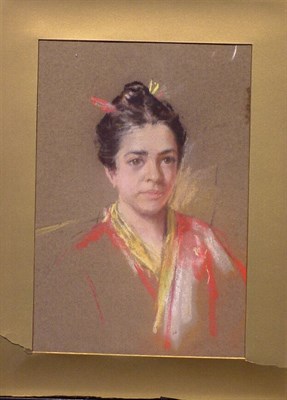 Lot 4 - American School 19th/20th Century WOMAN IN A...