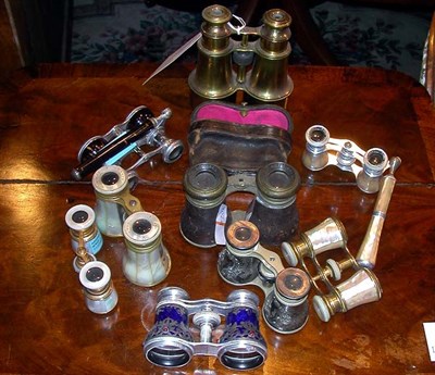 Lot 265 - Group of Ten Pairs of Opera Glasses