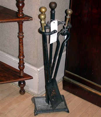 Lot 246 - Two Partial Sets of Fire Tools on Stand