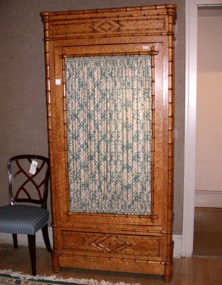 Lot 178 - Victorian Faux Bamboo Maple Cabinet