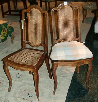 Lot 208 - Set of Six Colonial Revival Maple and Cane...