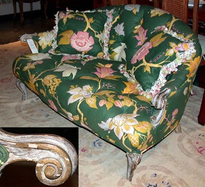 Lot 211 - Louis XV Style Upholstered Marquise