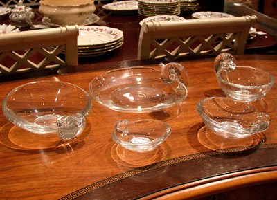 Lot 222 - Group of Five Steuben Glass Articles