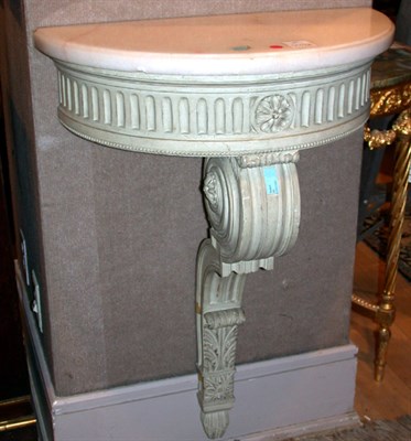 Lot 257 - Rococo Style Marble Top Painted Console